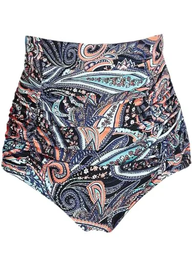 High Waisted Bikini Bottom, Floral