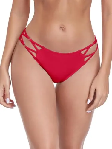 Cheeky Bikini Bottom, Red (X-Large)