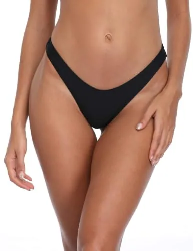 Brazilian Bikini Bottom, Black (Small)