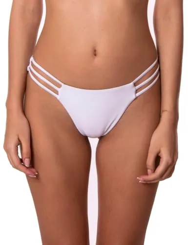 Thong Bikini Bottom, White