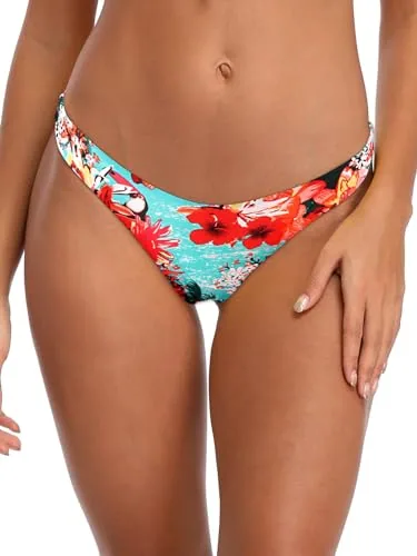 Cheeky Bikini Bottom, Blue (blue floral)
