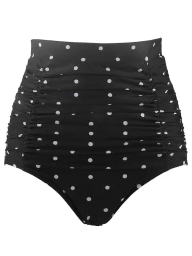High Waisted Bikini Bottom, Black