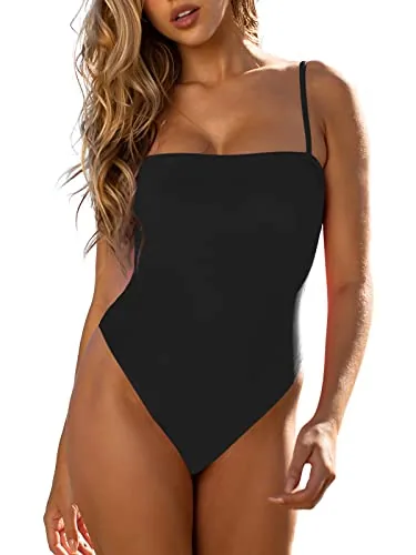 Bandeau One Piece, Black (Small)